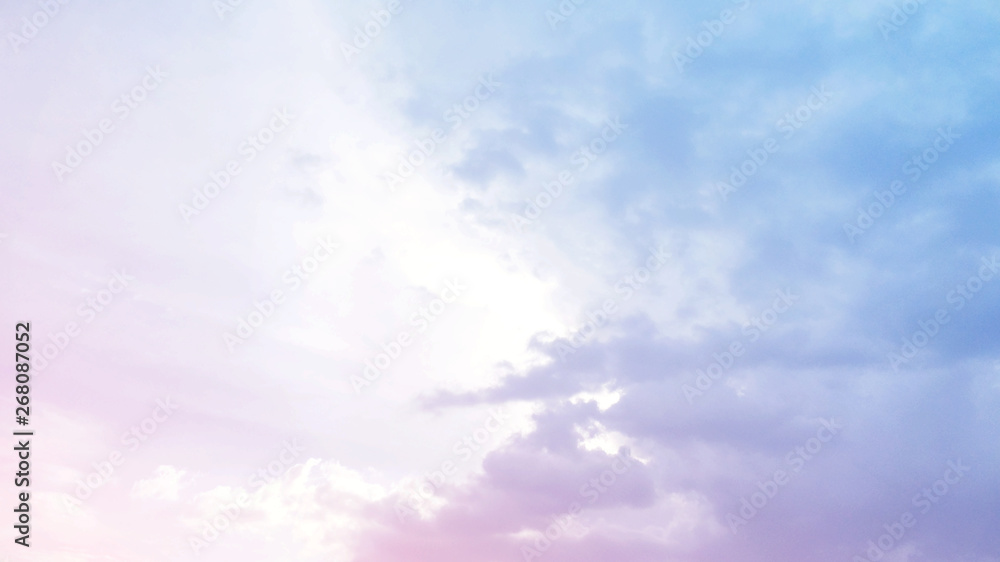 Poster abstract blurred beautiful soft cloud background with a pastel multicolored gradient concept for wed