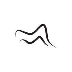 Mountain icon logo design vector template