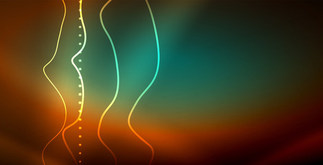 Neon wave background