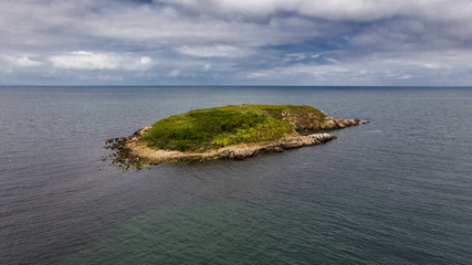 Obraz premium Small island in the sea. Saint Toma island. Snake island in the Black Sea