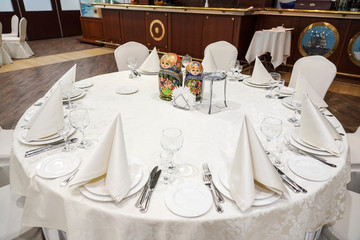 Russian style table decoration