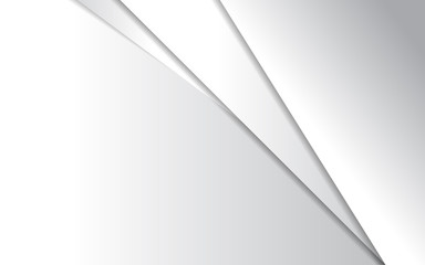 Metallic white and gray overlap layer background technology concept
