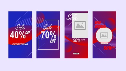 discount banner design with gradient colors,can be use for, landing page, website, mobile app, poster, flyer, coupon, gift card, smartphone template, web design