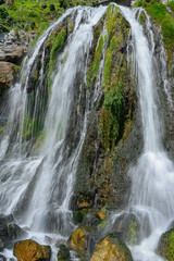 Fototapeta premium Wasserfälle beim Eingang zur Beatushöhle, bei Interlaken, Bern, Schweiz