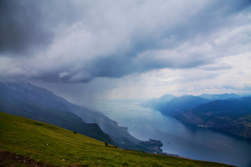Fototapeta premium Garda Lake top view