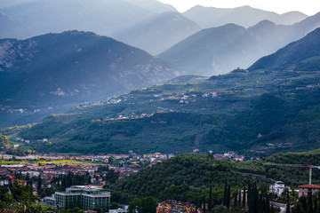 Fototapeta na wymiar Village near Lake Garda