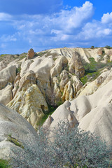 Beauty and singularity of the mountains of Cappadocia.