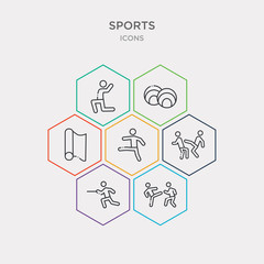 simple set of pencak silat, wushu, capoeira, taekwondo icons, contains such as icons foil, balls, excersice and more. 64x64 pixel perfect. infographics vector
