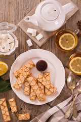 Puff pastry cookies.