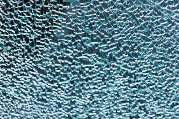 Shattered safety glass