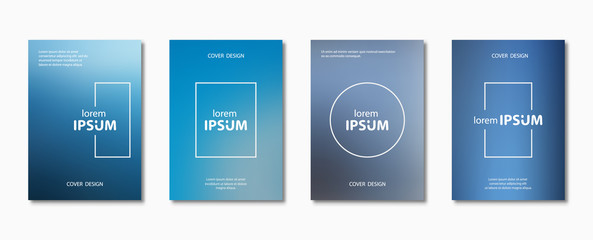 Set of blurred cover design.