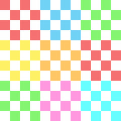 カラフルなチェック柄