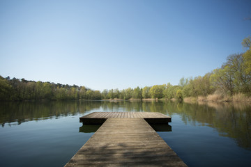 Fototapeta premium Steg im Wasser