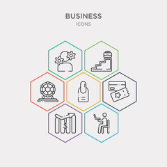 simple set of sitting, profit report, cit card and ticket, nails icons, contains such as icons ferris wheels, professional advance, man with solutions and more. 64x64 pixel perfect. infographics