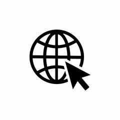 Internet icon, Go to web icon symbol vector. web icon vector