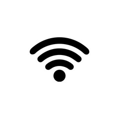 WIFI icon vector, Wireless internet Sign isolated vector