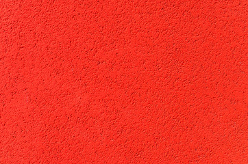 Fototapeta premium The various facing of the front wall of the house is red.