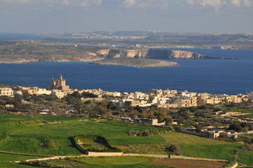 Nadur view over Comino
