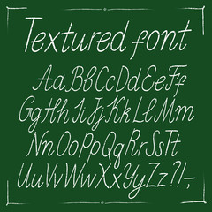 Hand drawn thin elegant textured calligraphy font