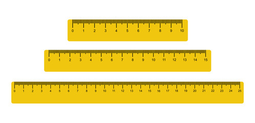 Measuring scale, markup for rulers. Vector illustration icon