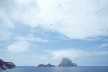 Ausblick Klippe auf Ibiza auf Insel