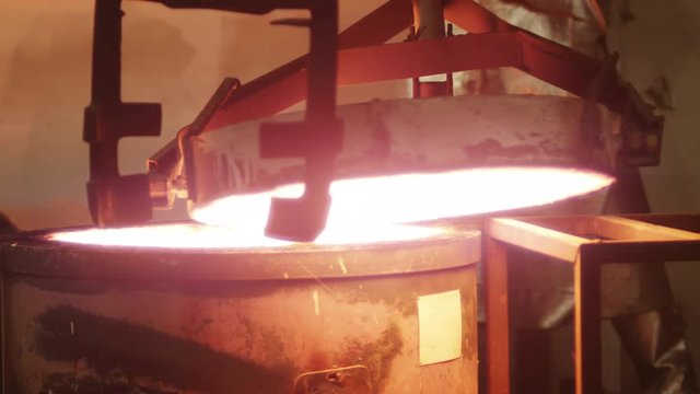 Heating apparatus being prepared at foundry