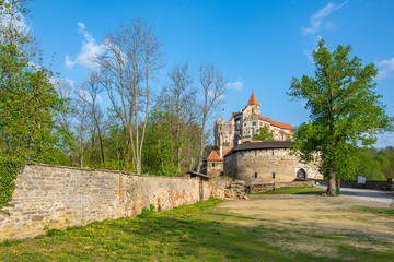 Pernstejn Castle is located in Moravia, Czech Republic, 25 km north-west of Brno.