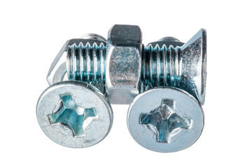 metal bolt isolated on white background