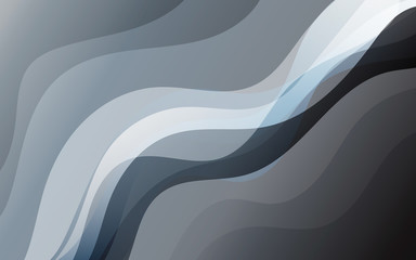 Shade of gray wave abstract background
