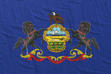 3d rendering of Pennsylvania State flag