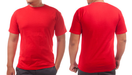Red Shirt Design Template