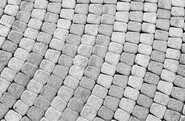 Pattern on stone pavement as background