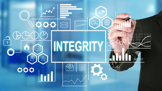 Integrity, Motivational Words Quotes Concept
