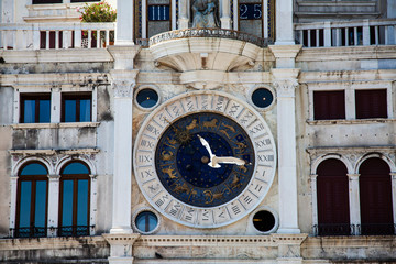 San Marco clock tower in Venice, Italy