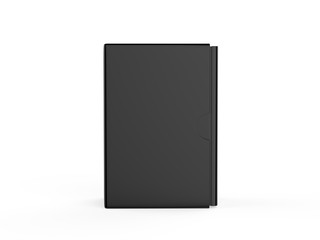 Blank boxed book set mock up template on isolated white background, ready for your design presentation, 3d illustration