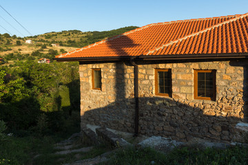Old Houses at village of Lesnovo at Osogovo Mountain, Probistip region, Republic of North Macedonia