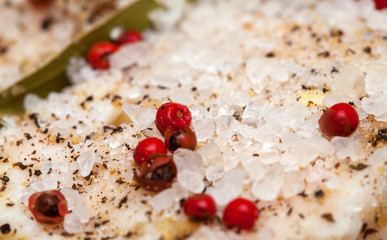 salted spiced foodstuff surface