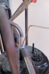 Soldering copper pipe