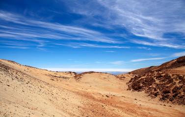 Tenerife, view from hiking path to the summit