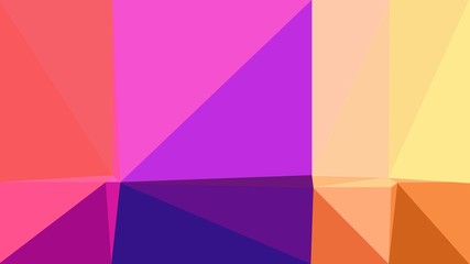 minimalistic triangle geometric background with khaki, medium orchid and indigo colors for poster, cards, wallpaper or background texture