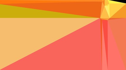 salmon, pastel red and dark orange color background with triangles. triangles style of different size and shape. simple geometric background for poster, cards, wallpaper or texture