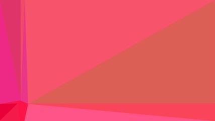 geometric triangle abstract background with indian red, pastel red and mulberry  colors for poster, cards, wallpaper or backdrop texture