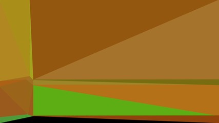 Obraz premium geometric triangles style in brown, sienna and dark green color. abstract triangles composition. for poster, cards, wallpaper or texture