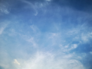 Fototapeta premium White clouds and blue sky background