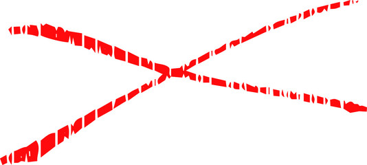 Red Horizontal cross mark 