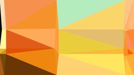 pastel orange, chocolate and tea green multi color background art. abstract triangle style composition for poster, cards, wallpaper or texture