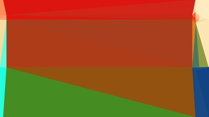 Naklejka premium modern contemporary art with firebrick, sea green and tea green colors. simple geometric background for poster, cards, wallpaper or texture