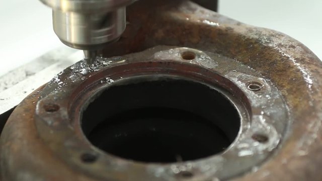 repair of turbines for cars and special equipment, close-up