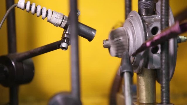repair of turbines for cars and special equipment, close-up