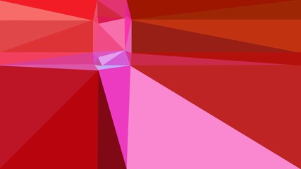 firebrick, pastel magenta and pastel red color geometric triangle background. simple illustration trendy abstract for poster design, cards, wallpaper or texture
